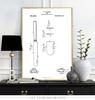 Knifes Forks Goblet Spoon Dinner Plate Print Poster Kitchen Dining Room Teaspoons Wall Picture Home Decor Canvas Painting No Frame