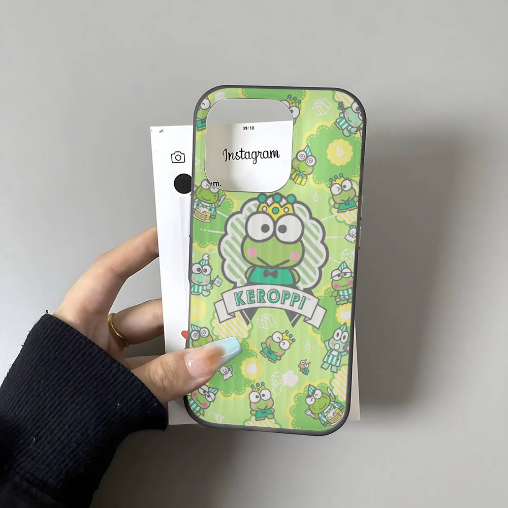 

Cute Cartoon K-Keroppis For IPhone 17 16 15 14 13 12 11 Pro Max Plus Pro Clear Phone Cover Non-Slip Shell iPhone 15 pro