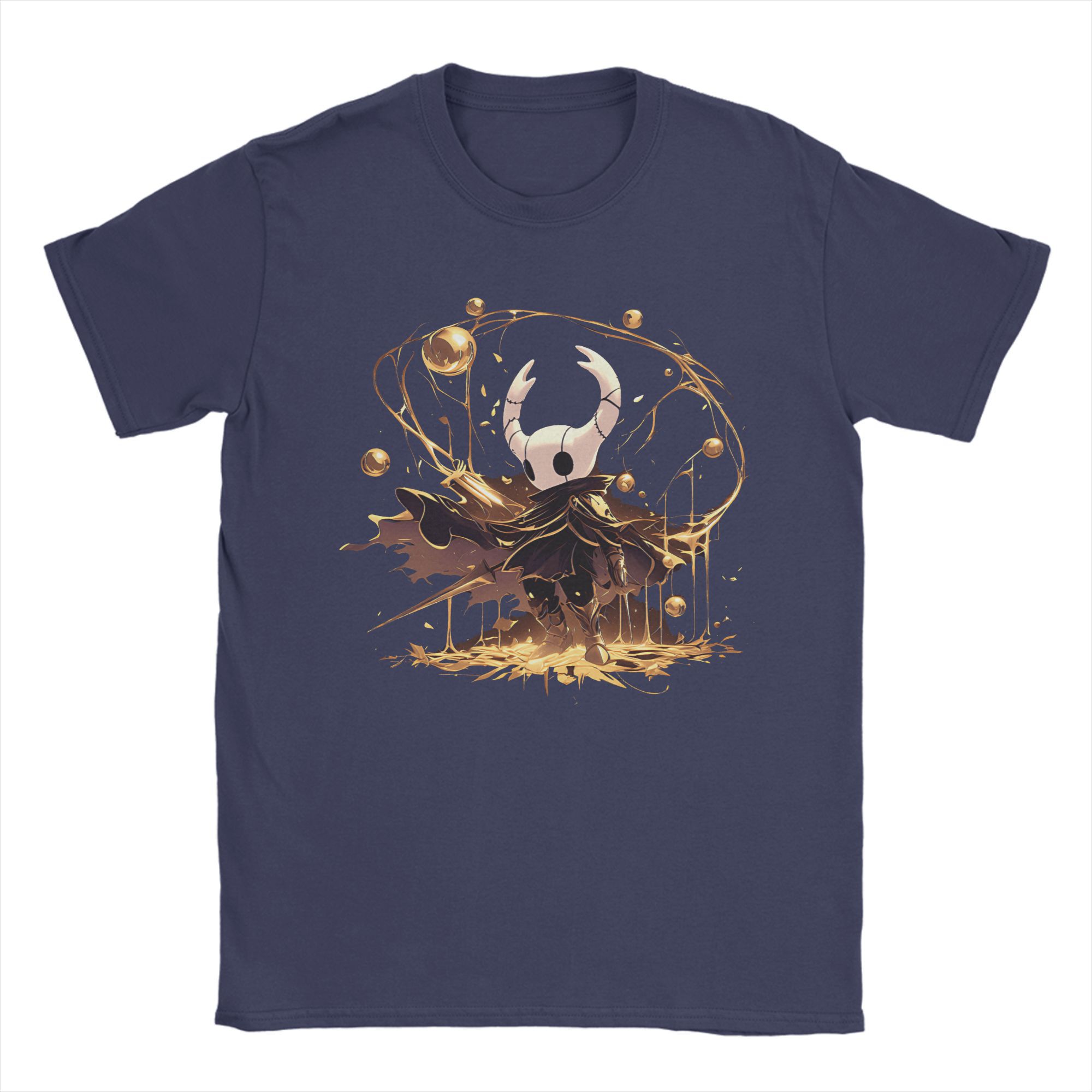 

Men T-Shirt Hollow Knight Humor Pure Cotton Tees Short Sleeve T Shirts Crewneck Clothing Plus Size 3XL