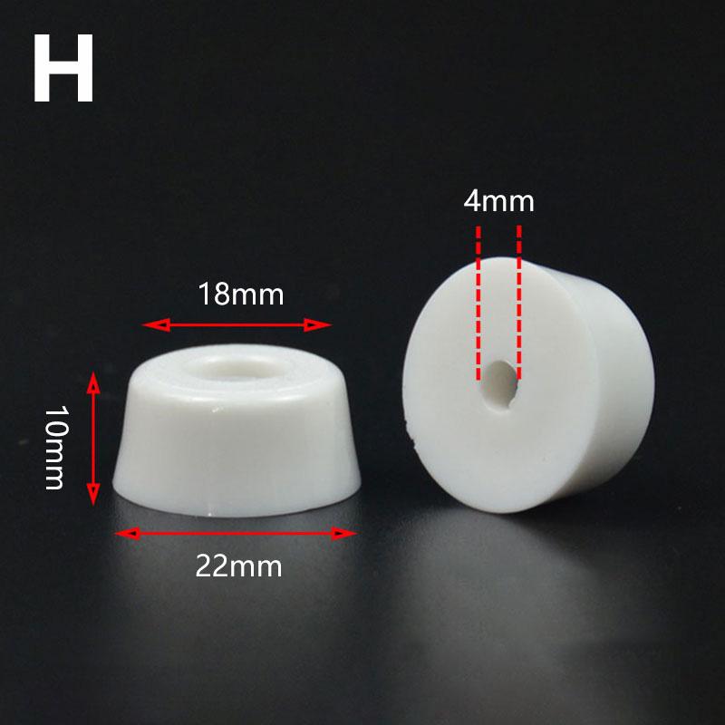 10Pcs Anti Slip Furniture Legs Feet Pads for Cabinet Bed Table White Conical Rubber Shock Pad Floor Protector Furniture Parts