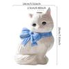 Cute Cat Ceramic Vase Art Flower Detector Creative Ornaments Light Luxury Ceramic Vase Hydroponic Flower Arrangement Accessories