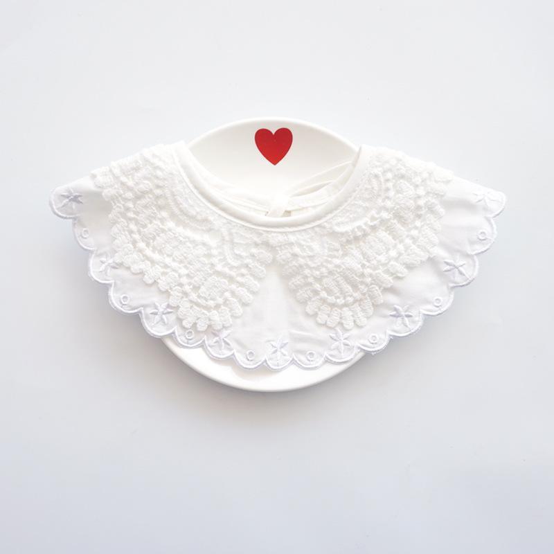Brand New Baby Girls 100% Cotton Lace Bibs Baby Burp Cloths 0-3Year