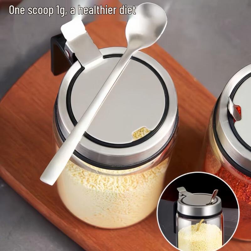 MODX Glass Spice Jar with 304 Stainless Steel Lid