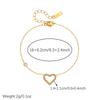 316L Stainless Steel White Zircon Love Heart Charm Adjustable Bracelet For Women Girl Fashion New Jewelry Gift Party Holiday