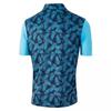 Island Green Mens Golf Tropical Leaves Polo Shirt