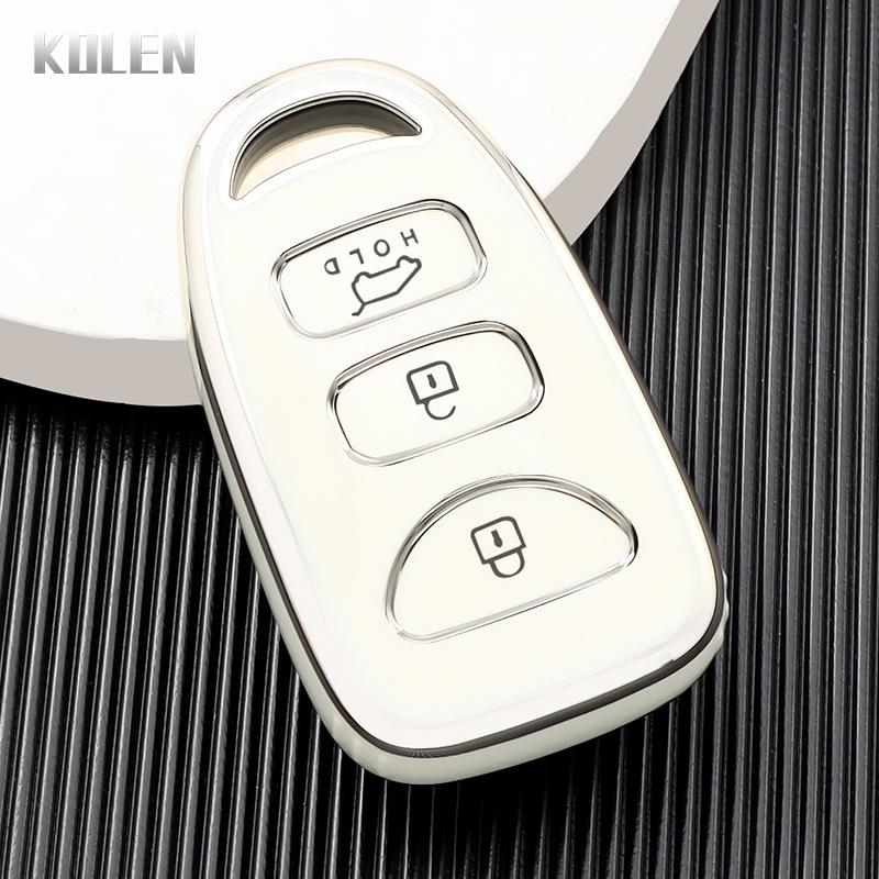 

Tpu Car Remote Key Case Cover Fob For Hyundai Tucson 2005 Santa Fe 2008 I10 Ix25 Grand Stareks 3 Buttons Protectedn Holder Shell