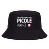 Gorra de pescador francesa Picole University con estampado de letras Bac Divertido Gorra de sol de algodón para exteriores Unisex Sombreros Unisex para Mujeres Unisex Bob Chapeau