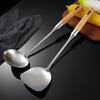 Anti-scald Stainless Steel Wok Spatula Long Handle Rice Spoon Ladle Cooking Shovel  Restaurant