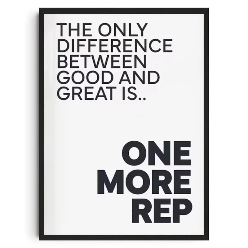 Gym Wall Art Poster Gym Inspirational Poster Home Gym Wall Decoration Gym Slogan Canvas Printing Decorative Painting Frameless