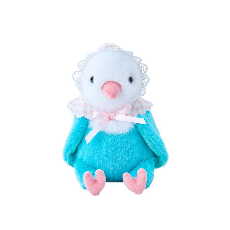 15cm Schattig Mini Vogel Pluche Speelgoed Zacht Pluizig Cartoon Geklede Papegaai Pop Delicaat Bureau Huisdieren Kamer Decor Grappig Cadeau 15cm