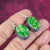 Green Sea Sediment Earrings, 925 Solid Sterling Silver Gemstone Jewelry, Handmade Earrings, Gift For Women