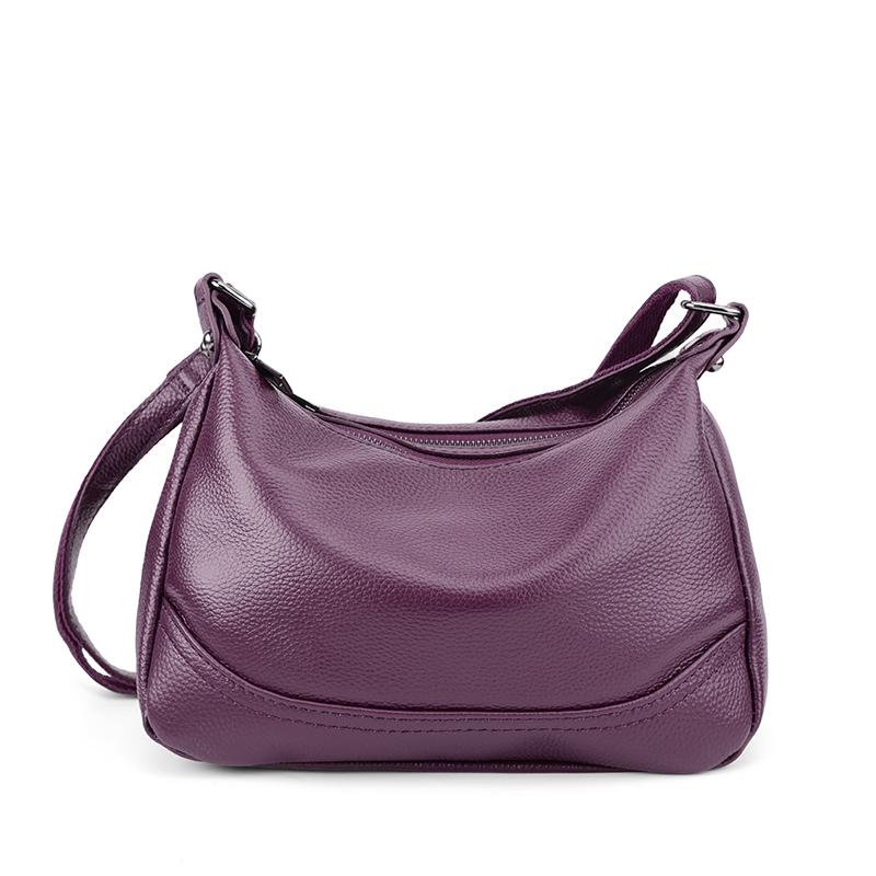 Genuine Soft Cowhide Leather Hobo Bag