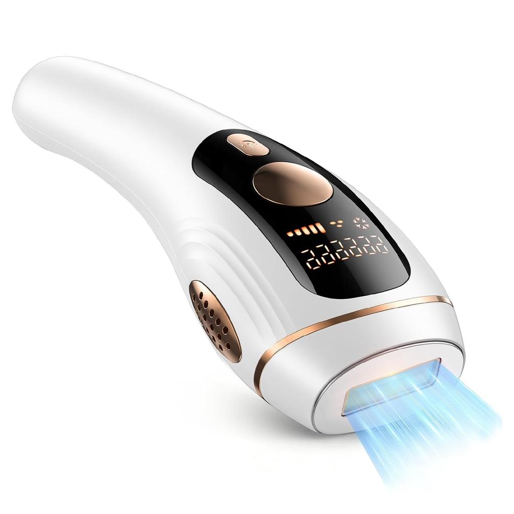 Hair Removal Device VIO CompatibleSalon-Level IPL Light Instant 10 Cooling Low IrritationBeard Mens Womens Full Body Applicable Sapphire High Power 1