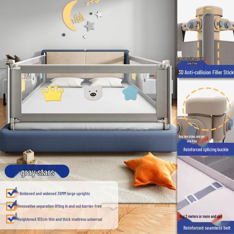 Gruba rura Ochraniacz na łóżko dziecięce - Barierka zapobiegająca upadkom