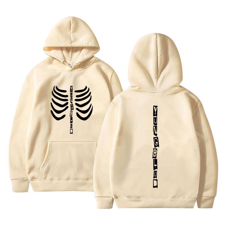 

Singer Yungblud Skeleton Graphic Hoodie Men Women Fashion Rock Popular Pullover Unisex Casual Fleece Cotton Vintage Hoodies 3XL