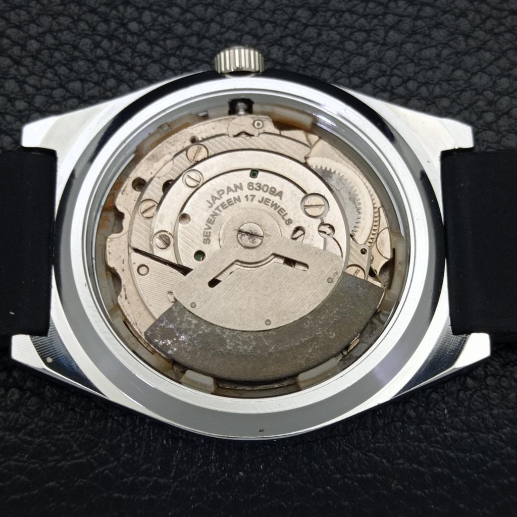 REFURBISHED AUTOMATIC SEIKO 5 MENS WATCH JAPAN MADE BLACK DIAL CUSTOM A440053-2 QV90-a440053