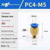 Copper Corrosion-Resistant Pneumatic Quick Connector Fitting for Air Compressors