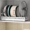 Trekk ut gryter og panner Organisering for skap, Skyv ut Pot Pan Organizer Stativ, Skyv grytelokkholder Kjøkkenskap Organizer