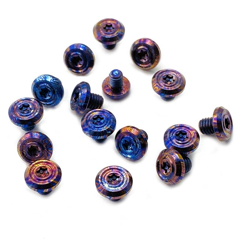 10PCS 6.4MM Timascus Material Making Knife Handle Screw T10 Button Head Screws M4 Knife Handle Spindle Screw Accessories