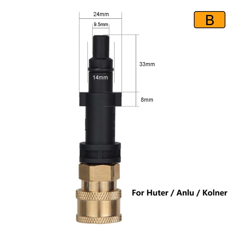 Pressure Washer Adaptor 1/4"Quick Release Connect to Water Gun for Karcher LAVOR Bosch Parkside Car Washing