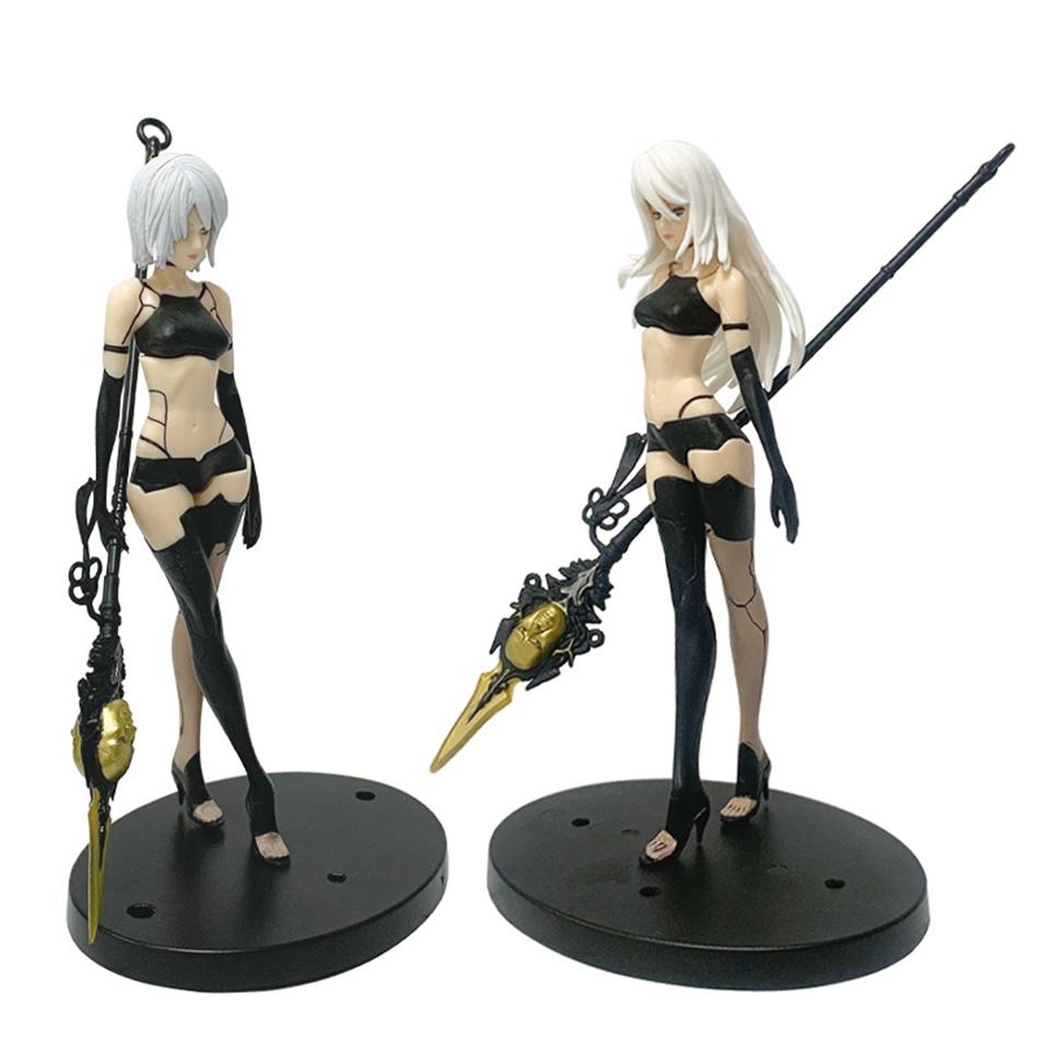Negar: Autómata 2B Versión Conejito. Figura de Acción Anime Coleccionable Modelo de PVC Juguetes Estatua Muñeca Decoración de Escritorio Regalo para Adultos