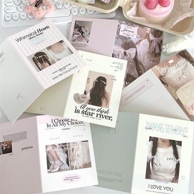 10τμχ Κορεάτικο Ins Χαριτωμένο Kpop Κάρτα Φωτογραφίας Πίσω Κάρτα Αναδιπλούμενος Κάτοχος Καρτών Στερέωση Διακόσμηση Χαρτόνι Υλικό Συσκευασίας DIY