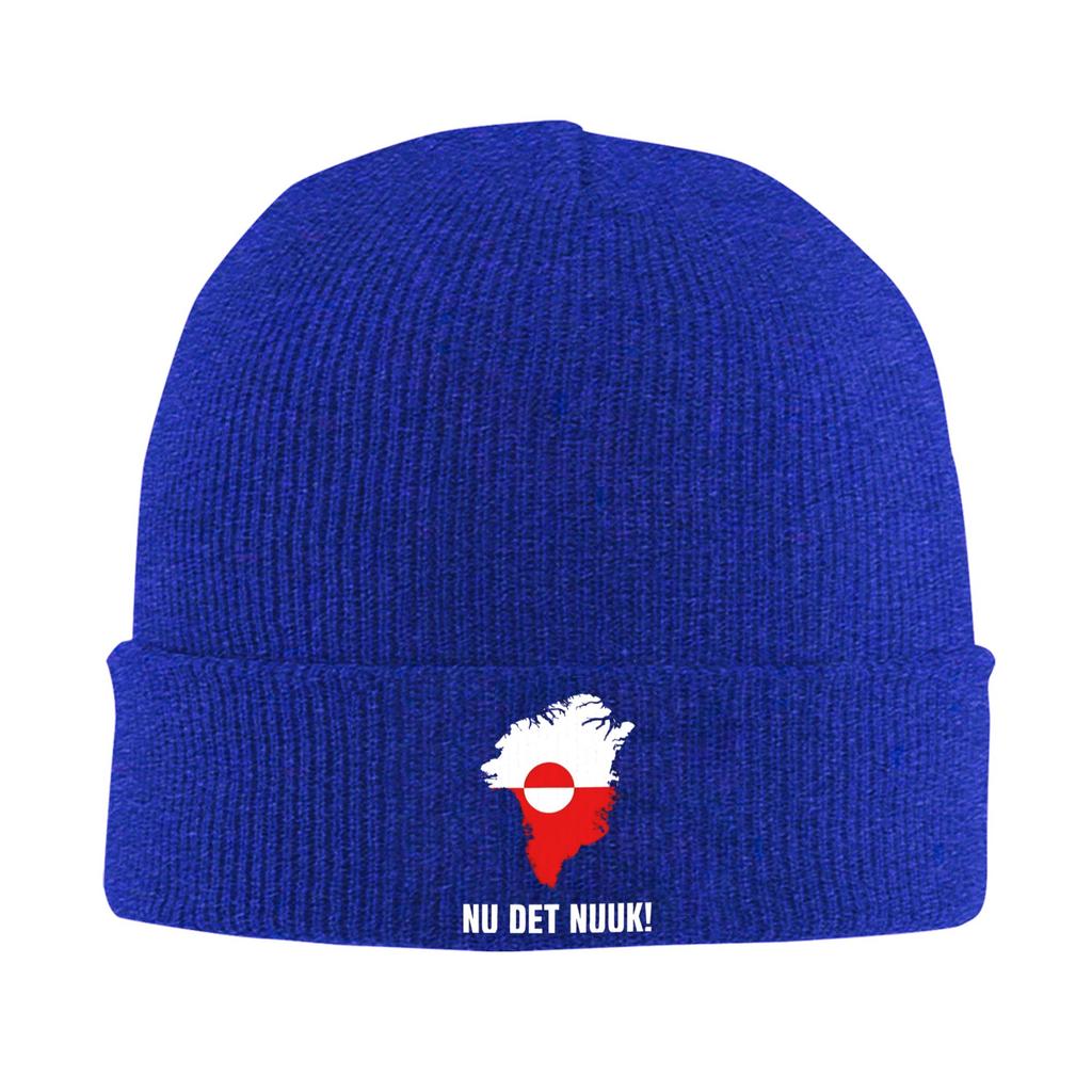 Greenland Map Beanie Hats Bonnet Hats Men Women Unisex Y2K Cool Outdoor Sport Knitting Hat Winter Pattern Elastic Caps