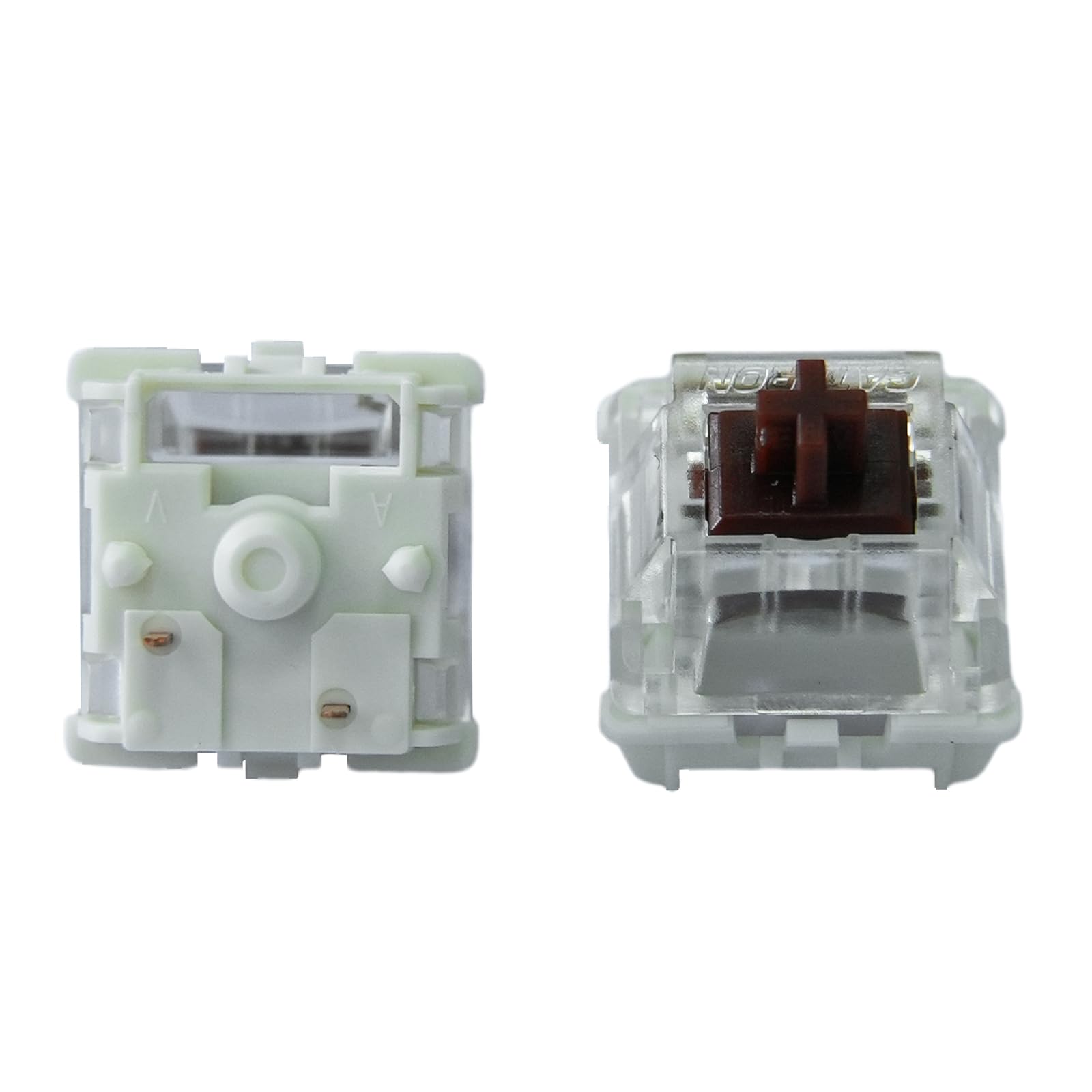 

GATERON Jupiter Brown Keyboard Tactile 55gf RGB LED Factory Lubricated Key Switches for MX Mechanical Keyboards Switches, 5-Pin (Brown, 110pcs)