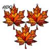 Indoor Autumn Party Supplies Acrylic Maple Leaf Suncatcher for Home Decor Stained Glass Decorative Leaves Style Window Hanging Ornament Thanksgiving