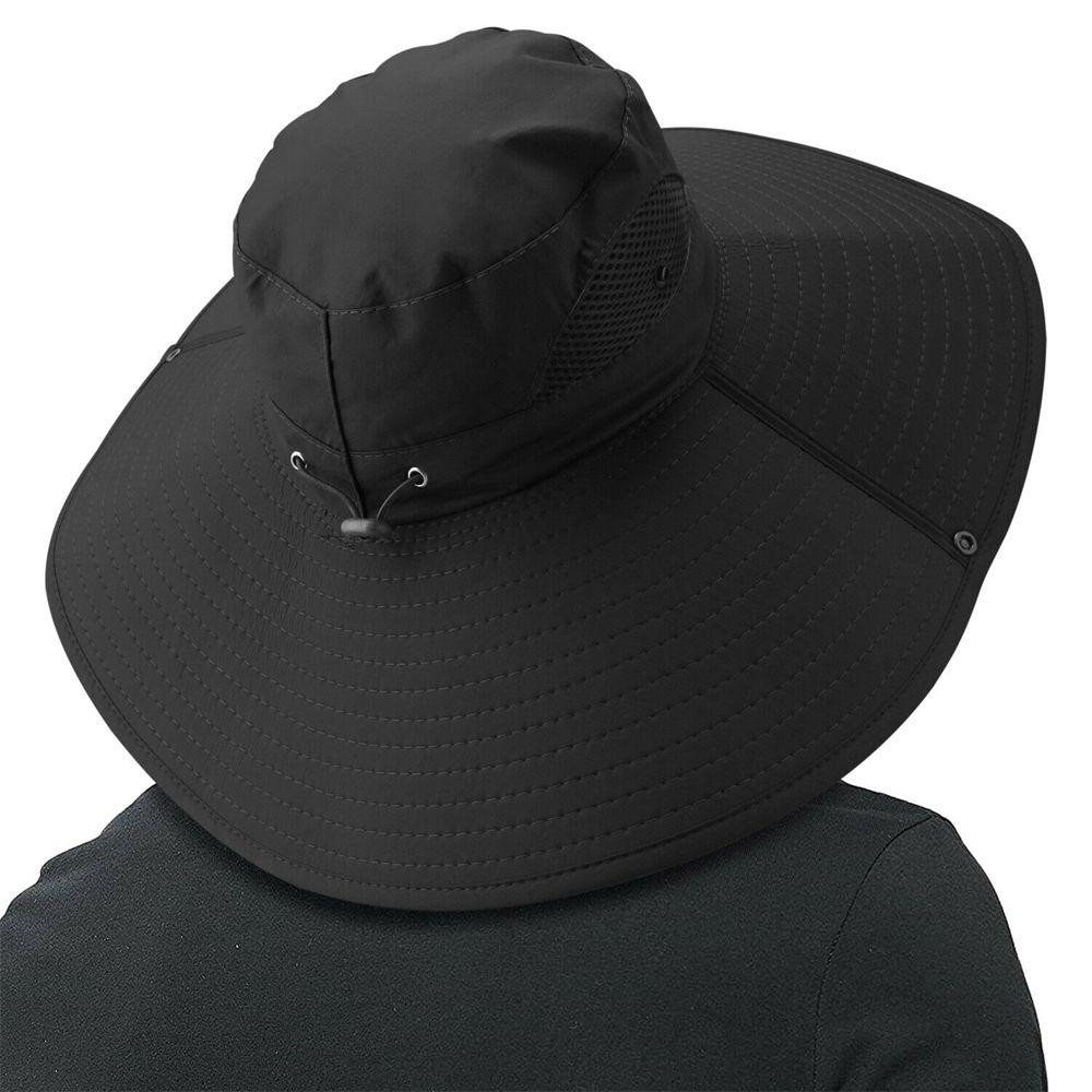 UV Sun Protection Men Women Summer Fishing Sun Fisherman Hat Boonie Bucket Cap Wide Visor Brim Hat