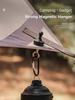 Magnetic Lanyard Clip Pulling Force Mini Magnetic Hooks Heavy Duty Multipurpose for Hiking Camping Climbing Picnic