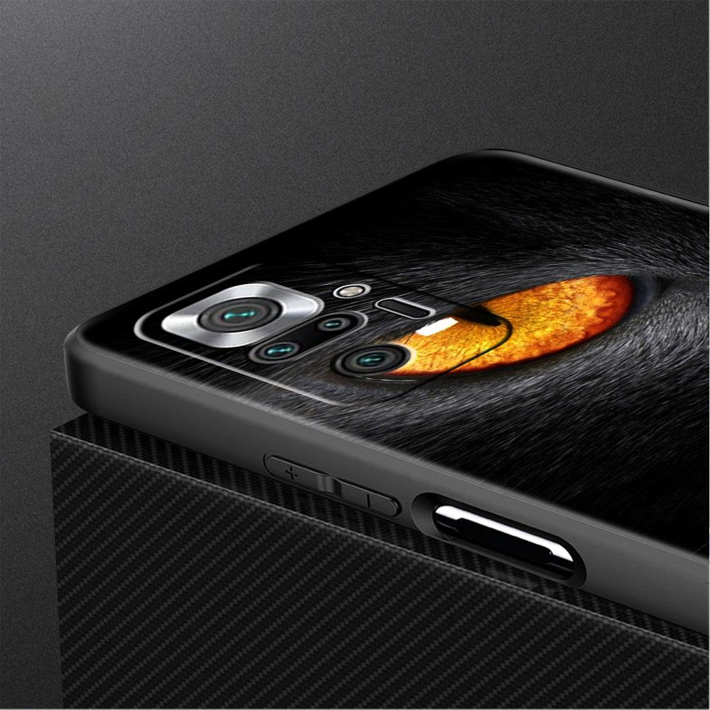 Pouzdro pro Xiaomi Redmi Note 10 9 11 Pro Měkké pouzdro na telefon 10S 9S K40 8 9A 9C 9T 7 10C 8T Silikonový kryt Roztomilé zvíře Kočka Skořápka Sac