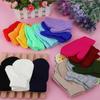 30 Pairs Toddler Winter Stretch Mittens, Solid Color Warm Kids Knit Gloves,