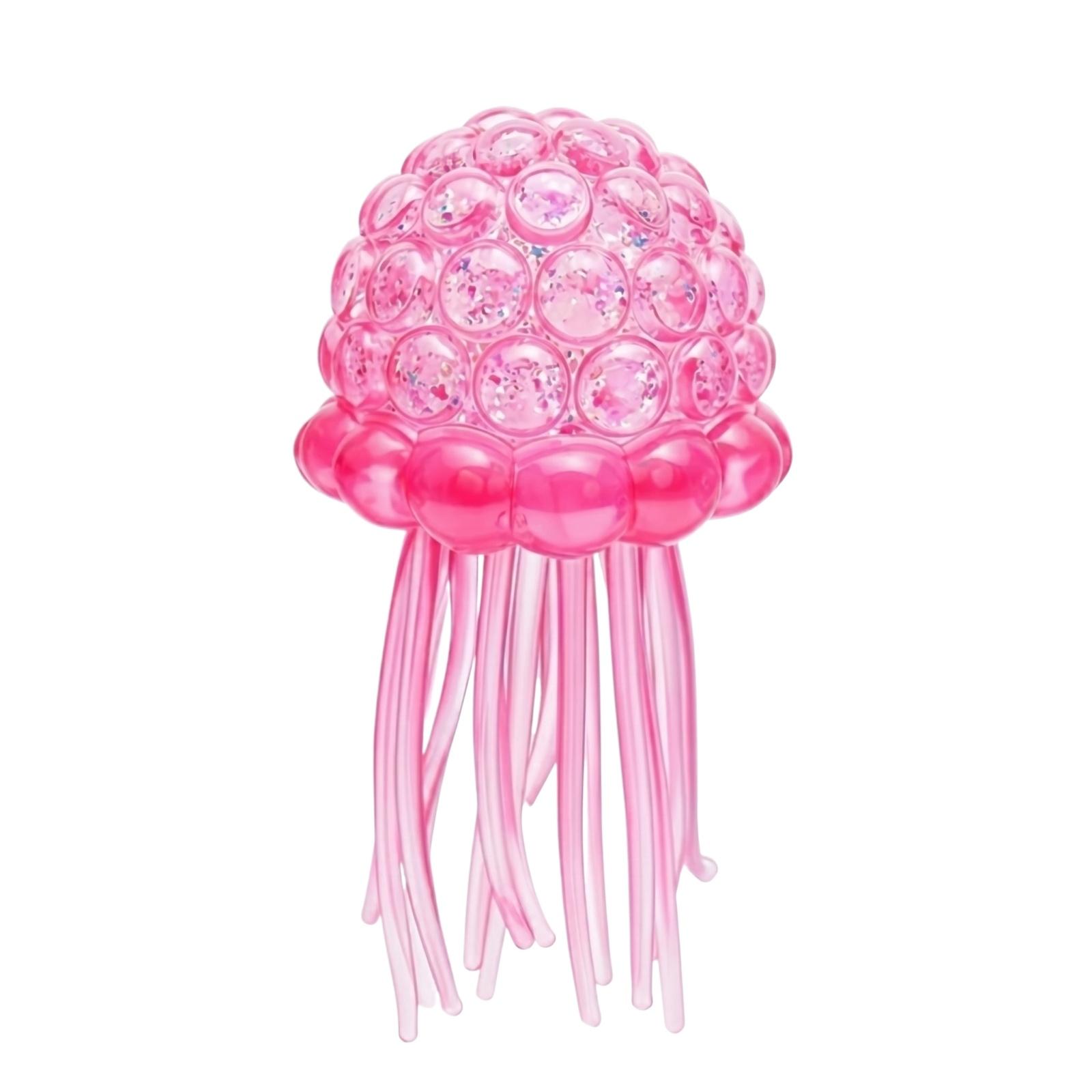 

Stretchable Jellyfish Stress Relief Toy with Bubble Texture and Soft Tactile Tentacles for Squeezing and Fidgeting Activities One Size розовый