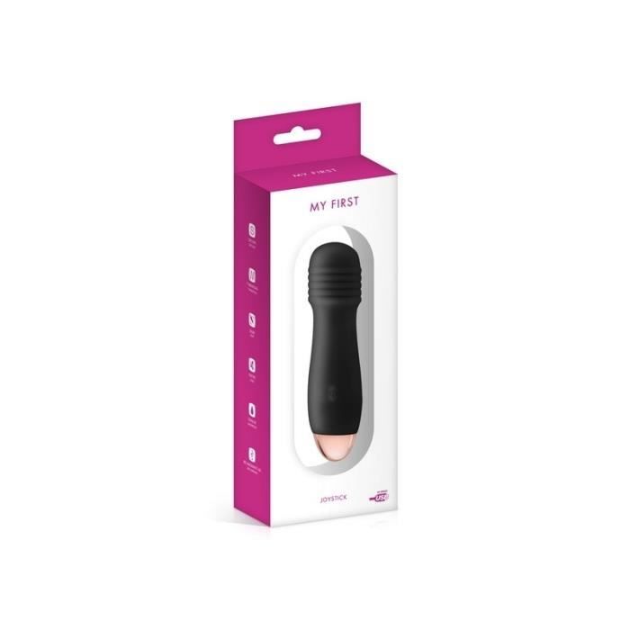 Joystick Vibromasseur USB Noir Strié Noir