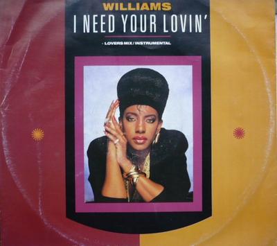 12inch Record ALYSON WILLIAMS - I Need Your Lovin' 6551438 Def Jam Recordi 1989 UK Soul/Funk Used