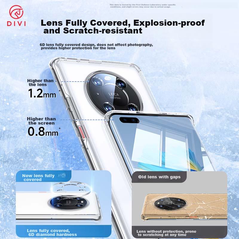 German BayerPhone Case for Mate40Pro, Huawei Mate40Pro Full Lens Protection Cover, TPU Ultra-Thin Smooth Anti-Scratch Soft Case, Transparent