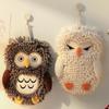 Chenille Handtuch Eulen Design Dekorative Waschlappen Aufhängbarer Lappen Schnelltrocknend Niedliche Handtücher Für Badezimmer Für Hotel Zuhause Kinder Erwachsene