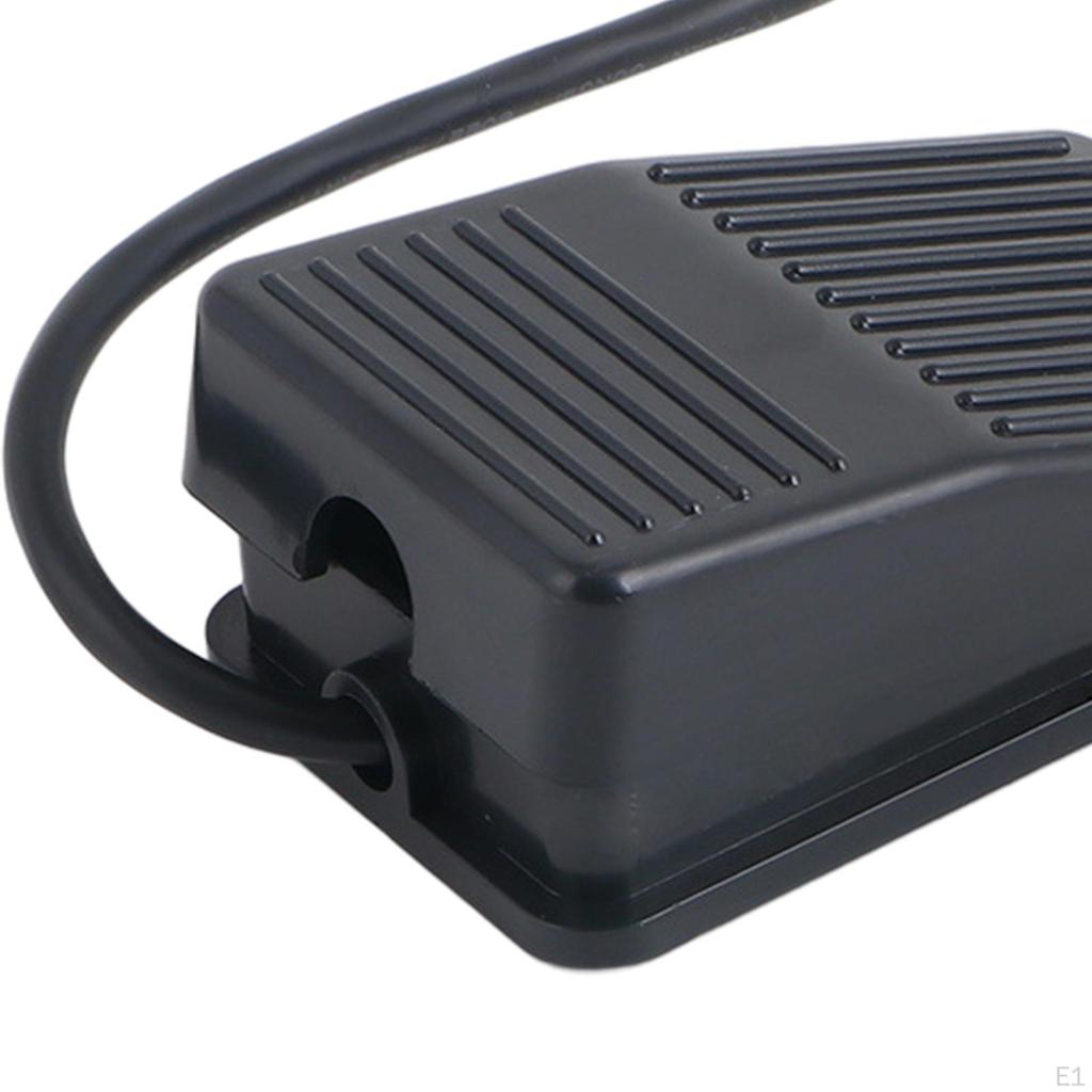 Foot Switch SPDT Nonslip Plastic Industrial Momentary Electric Power Pedal with 0.1M