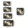 1Pcs Rubber Drying Mat With Floral  Butterfly For Coffee Shop Restaurant Kitchen Carpet Tableware Durable Diatom Mud Table Mat Pet Mat Coffeeware