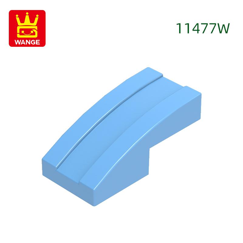 333Pcs/lot 11477W Slope Curved 2 x1 Block Moc Colour Accessories Compatible with with Brick DIY Children's Toy Building Assembly Parts