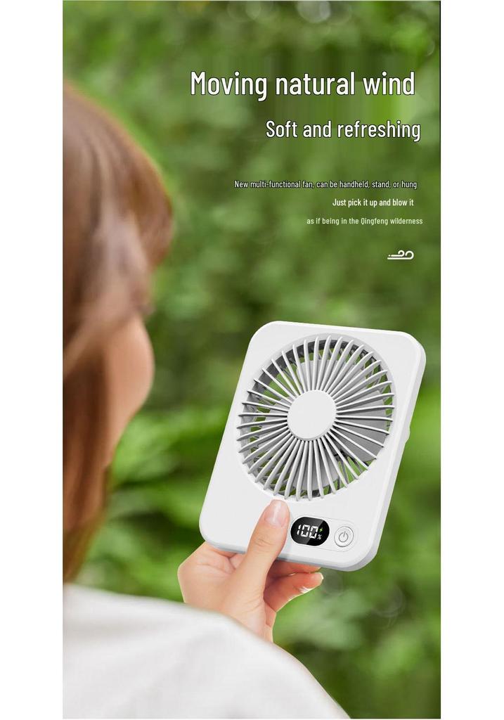 Ultra-thin Silent Rechargeable Desktop Fan with Long Battery Life