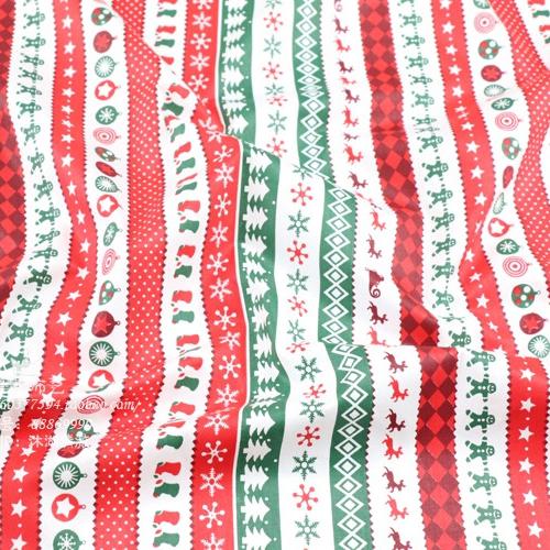 Christmas Series Twill Cotton Fabric Patchwork Tissue Cloth  DIY Needlework Sewing Quilting Handmade Material Tecido