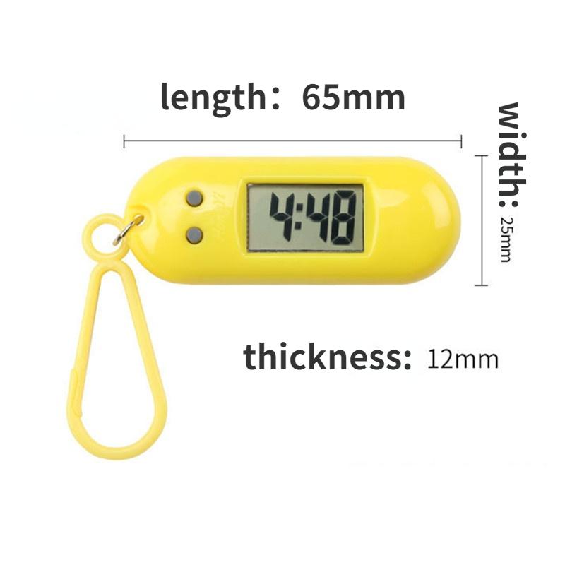 Мини-брелок электронный 2-цифровой подвесной электронный стол с часами стили студенческий — фото 4