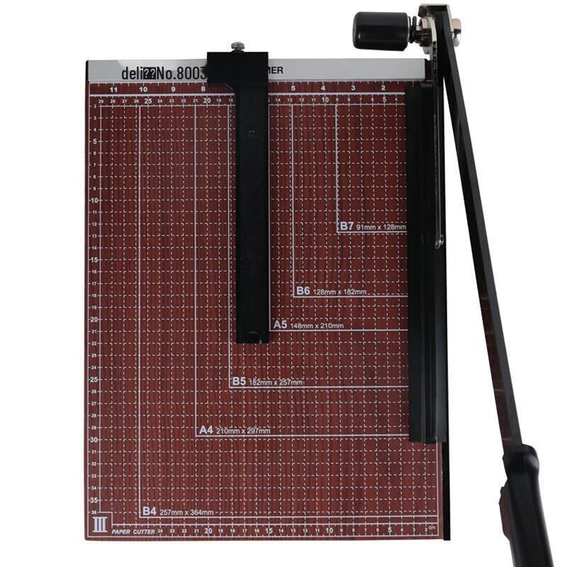 Deli 8003 Wooden Paper Cutter CN plug (adapter included)