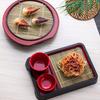 Soba Noodle Plate With Drain Mat Appetizer Tray Melamine Food Plate Sashimi Platter for Apartment Home Kitchen