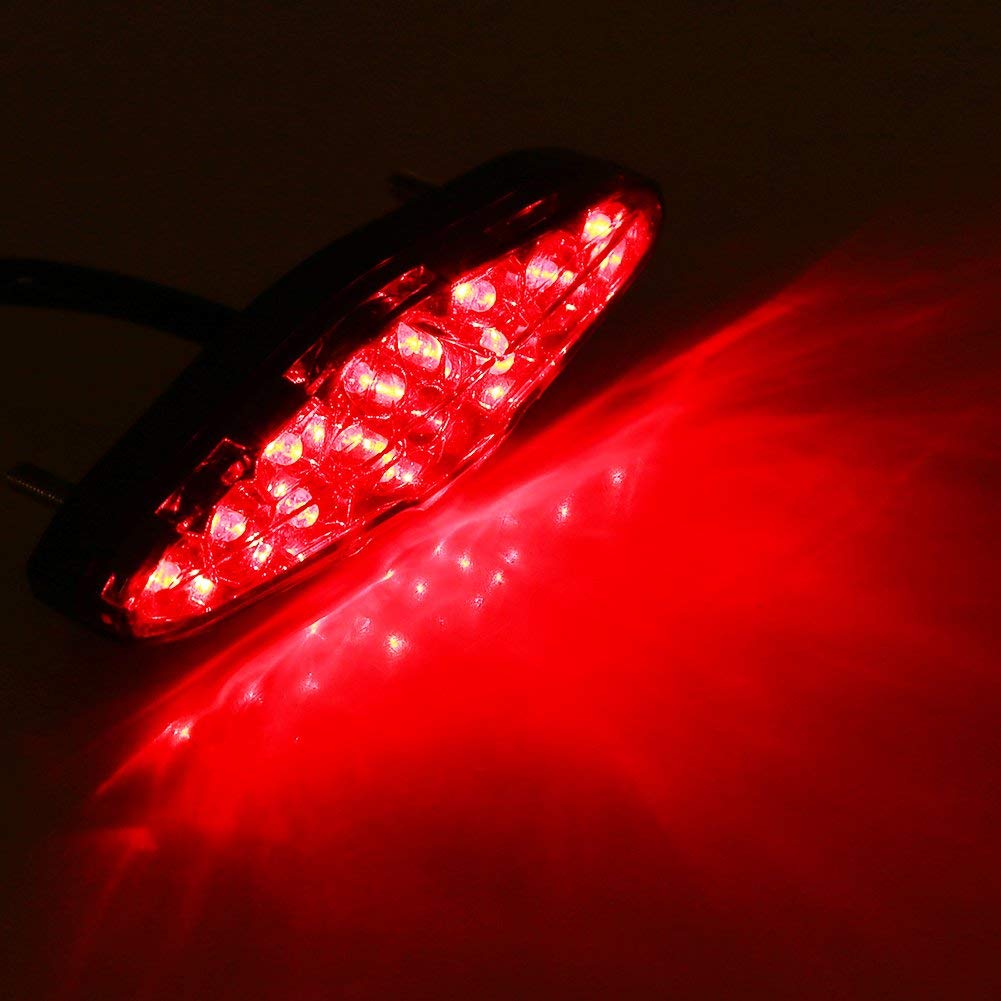 YIBO High Brightness Shockproof Waterproof Tail Lamp Brake Lamp LED Motorcycle Universal DC Red