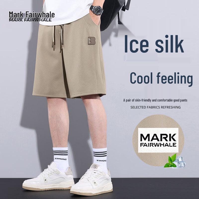 MARK FAIRWHALE Men s Ice Silk Cooling Sports Shorts L