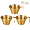 1/3pcs Stainless Steel Measuring Cup 3.5oz Coffee Shot Cup With Handle Precision Scale for Espresso Milk Latte Art Baristas Tool