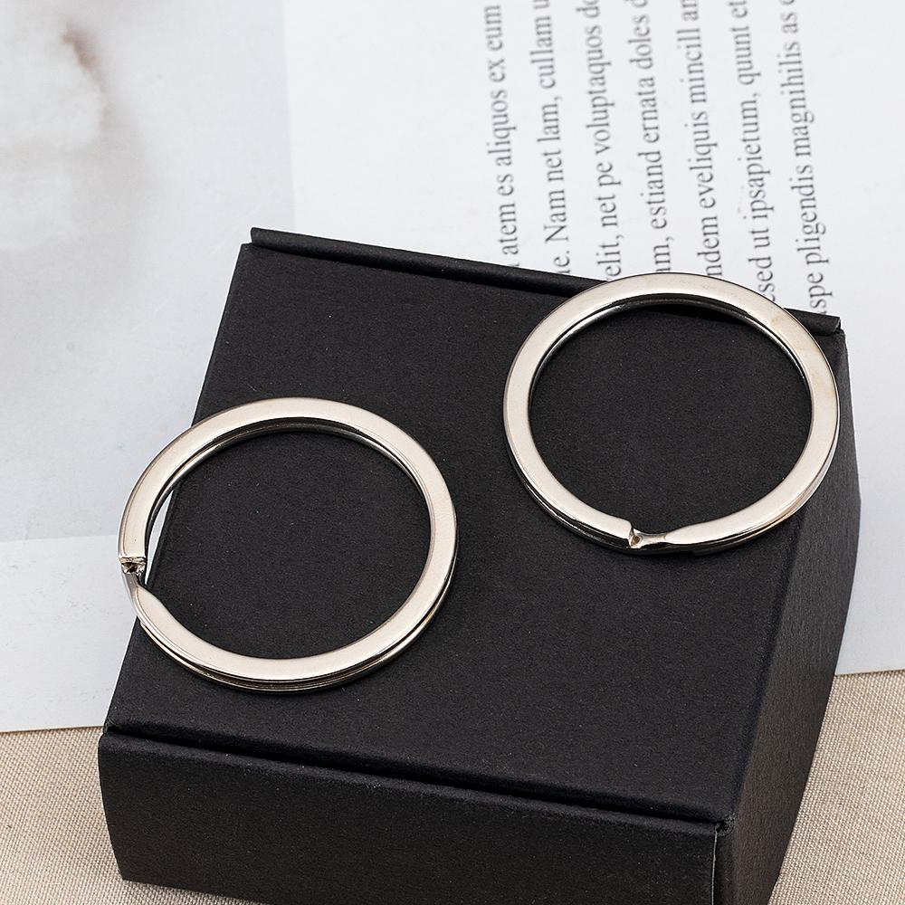 20pcs Key Rings Multi Size Split Jump Rings Hook Ring Keyring for Keychain Making DIY Handmade Jewelry Making Accessories
